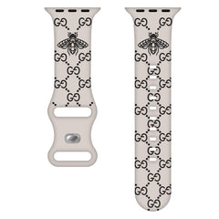 Bee Embossed Silicone Watch Strap