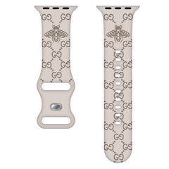 Bee Embossed Silicone Watch Strap