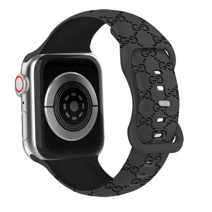 Bee Embossed Silicone Watch Strap