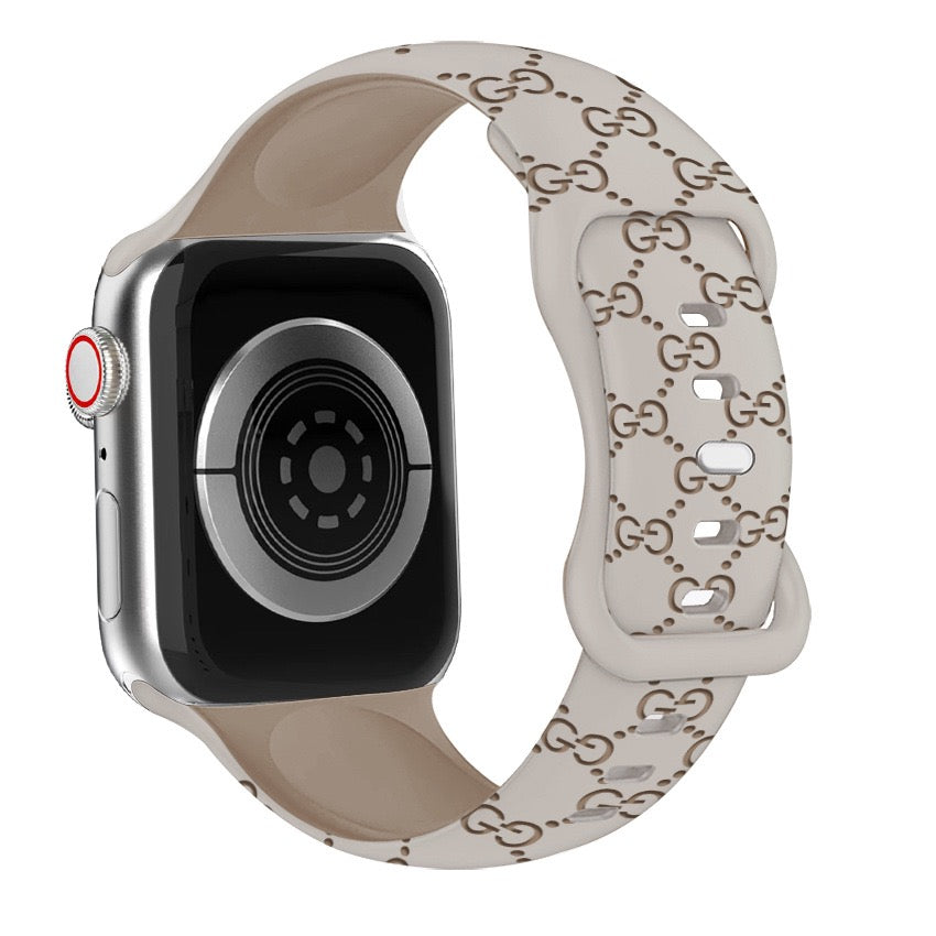 Bee Embossed Silicone Watch Strap