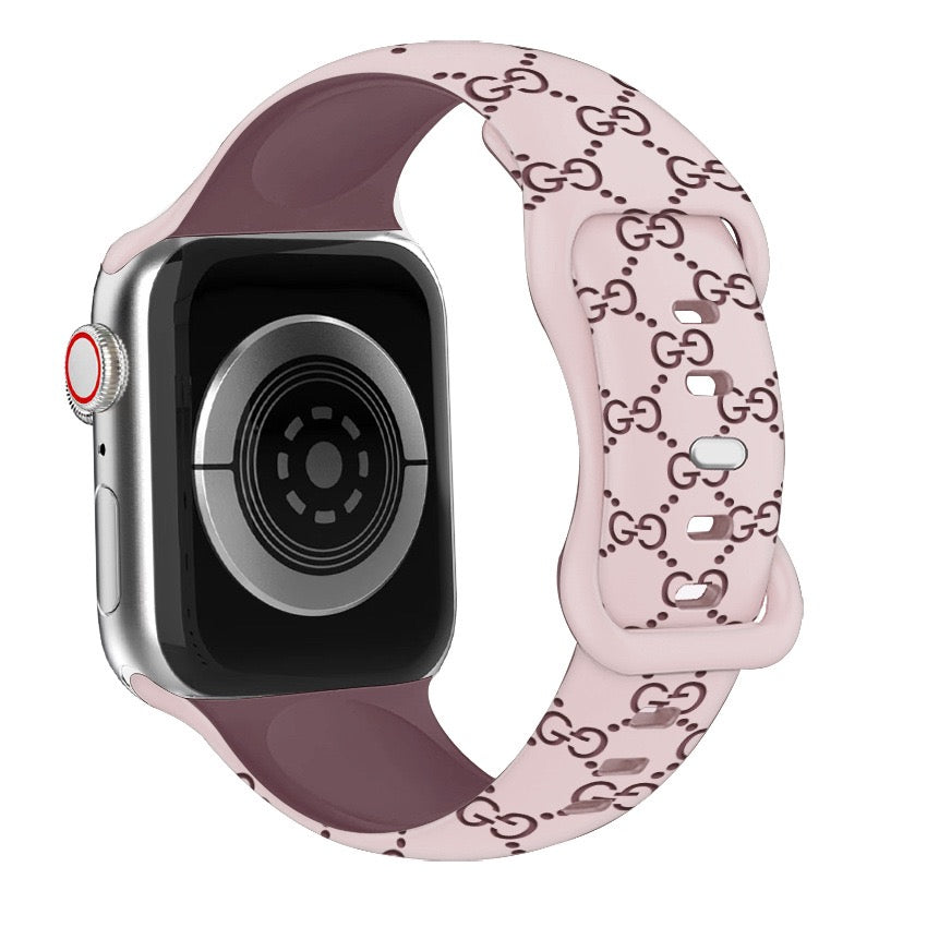 Bee Embossed Silicone Watch Strap
