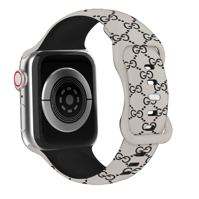 Bee Embossed Silicone Watch Strap
