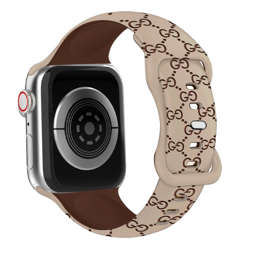 Bee Embossed Silicone Watch Strap