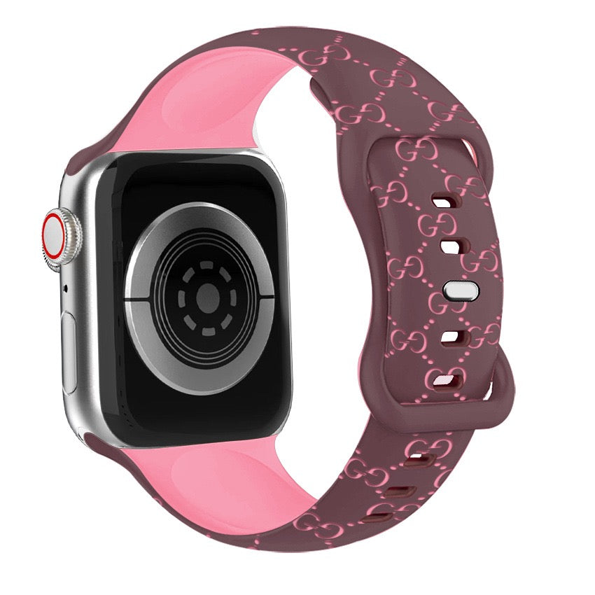Bee Embossed Silicone Watch Strap