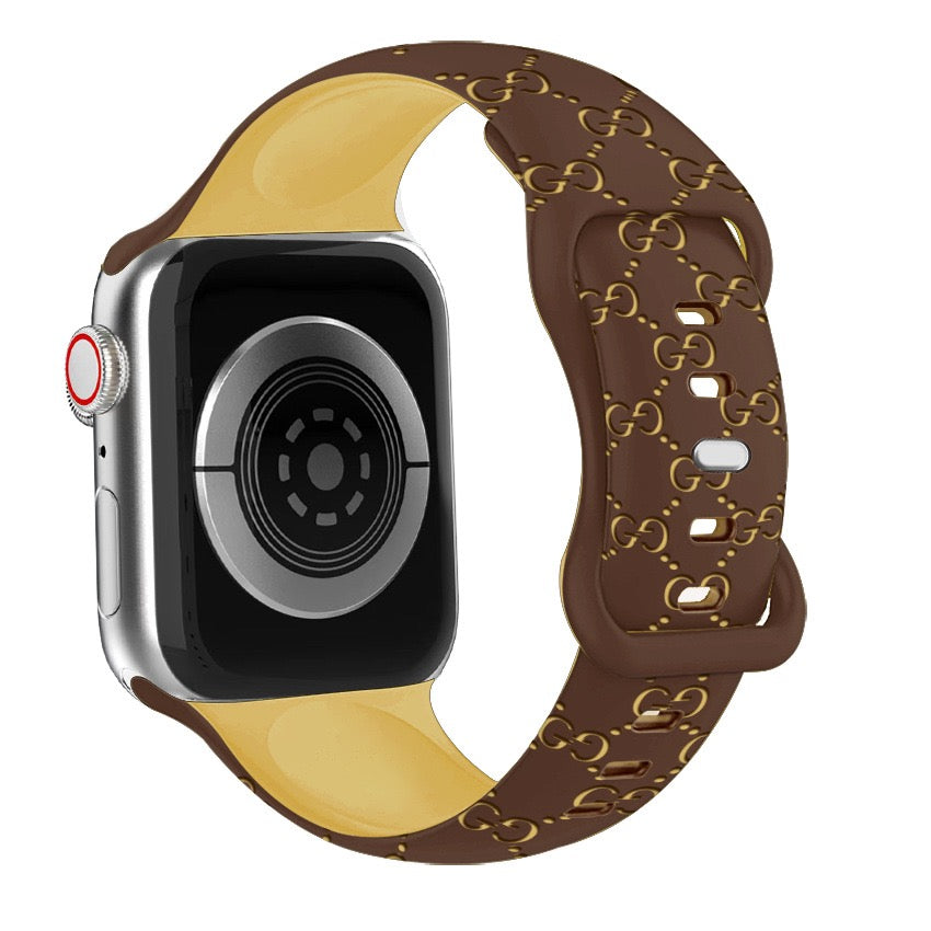 Bee Embossed Silicone Watch Strap